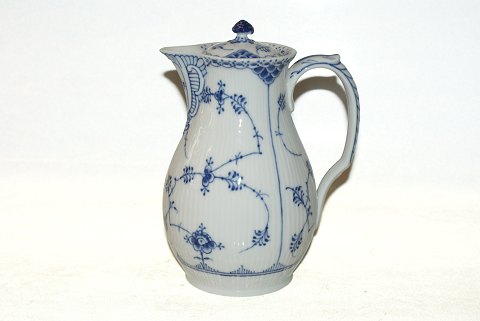 Royal Copenhagen Blue Fluted Half Lace, Chocolate Pot 3 pint.