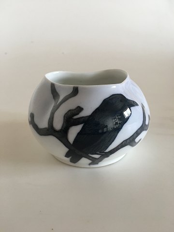 Royal Copenhagen Art Nouveau Vase with Crow No 472/172