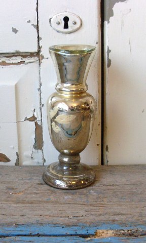 1800tals vase i fattigmands sølv 17cm.