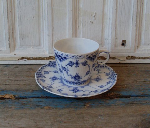 Royal Copenhagen Blue Fluted full lace coffee cup no. 1035