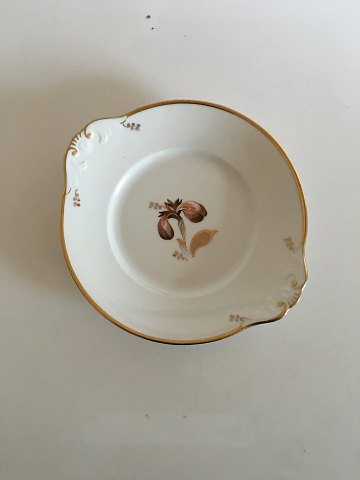 Royal Copenhagen Brown Iris Cake Dish No 9397