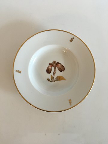 Royal Copenhagen Brown Iris Deep Plate No 10516