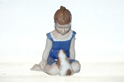 Lyngby Figure of Girl with Dog
Sold