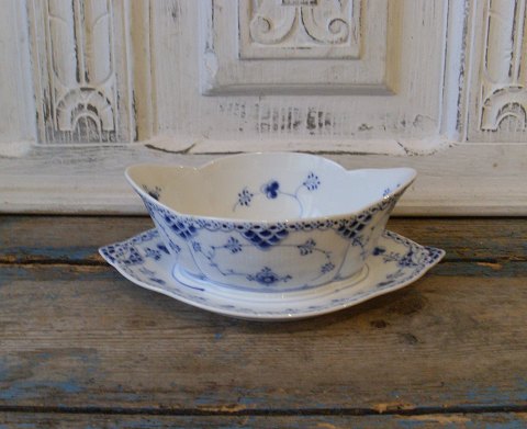 Royal Copenhagen Blue Fluted half-lace sauce bowl no. 587