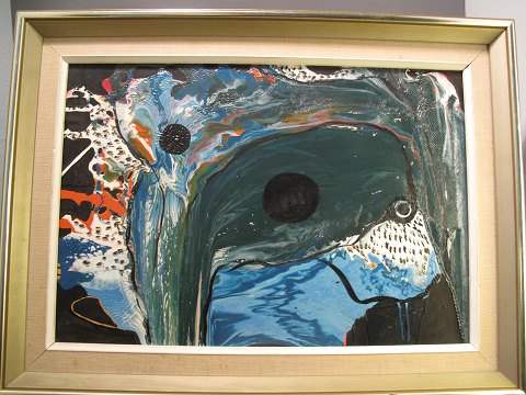 Hans Nielsen maleri, lak, død fugl