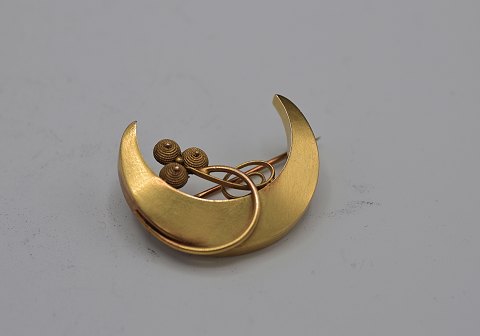 14k guldbroche