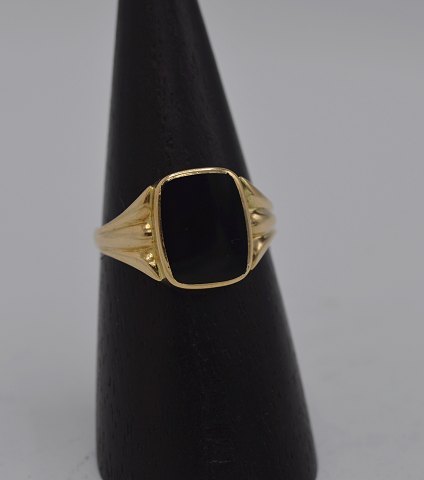 14k herrering m. karneol. Str. 71