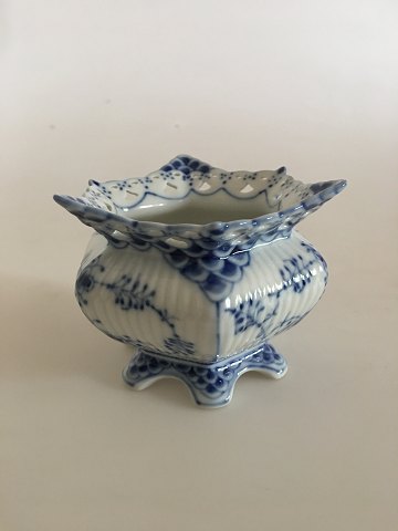 Royal Copenhagen Blue Fluted Full Lace Sugar Bowl No 153, Small