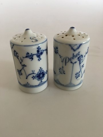 Bing & Grondahl "Blue Painted Blue Fluted" Salt and Pepper Set