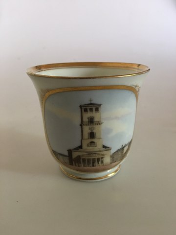 Bing & Grondahl Early cup with motif of Vor Frue Kirke (Copenhagen Cathedral)