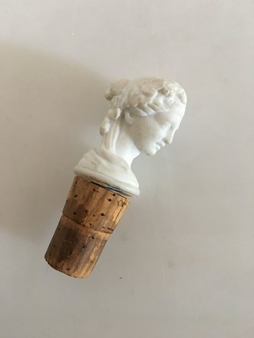 Royal Copenhagen Antique Stopper in Bisque with motif of Greek/Roman head 
1820-1850