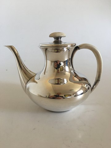 F. Hingelberg Sterling Silver Coffee Pot No. 232 C with Ivory Handle by Svend 
Weihrauch