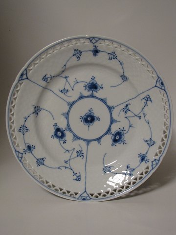 Blue Painted
Plate with broken lace 
B & G