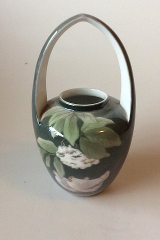 Royal Copenhagen Art Nouveau Vase med Høns No  915/29