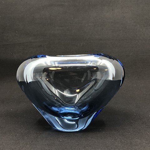 Aqua blue heart vase from Holmegaard
