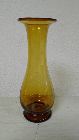 Amber flower glass Holmegaard