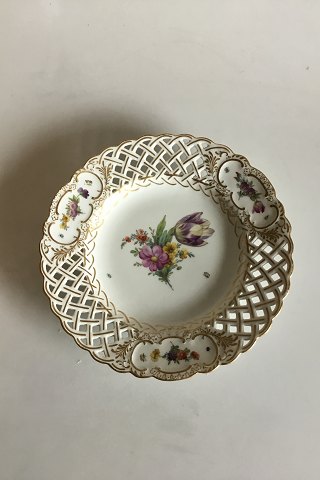 Royal Copenhagen Saxon Flower Plate with pierced Border