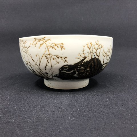 Diana bowl by Royal Copenhagen with hares
