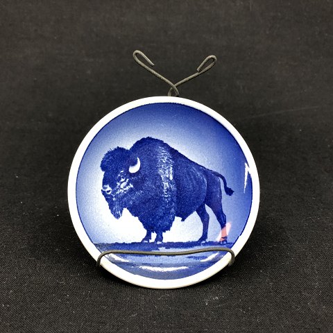 Mini platte med motiv af bison
