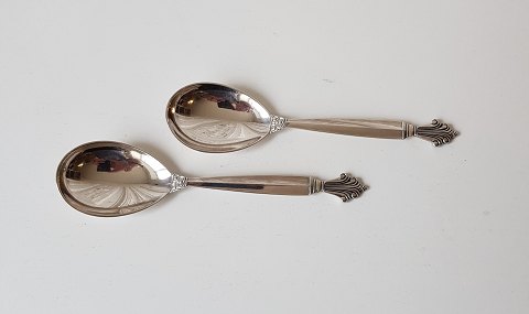 Georg Jensen Acantus small serving spoon 15.5 cm.