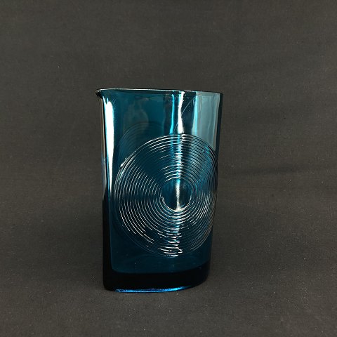 Blue Skjold jug by Per Lütken for Holmegaard
