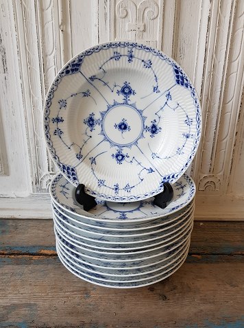 Royal Copenhagen - Blue Fluted Half Lace, soup plate no. 659 - 23 cm.