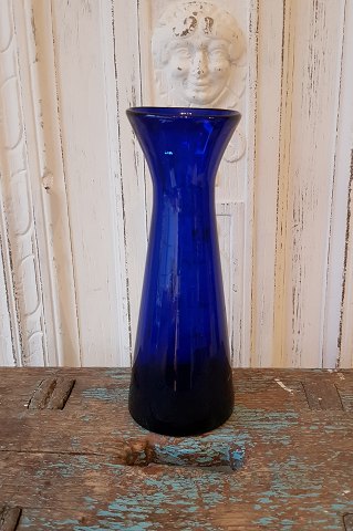 Blåt hyacintglas 21,5 cm.
