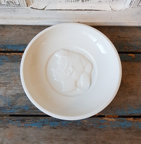 Johannes Hedegaard for Royal Copenhagen - Blanc de Chine dish with woman profile 
in relief no. 21188