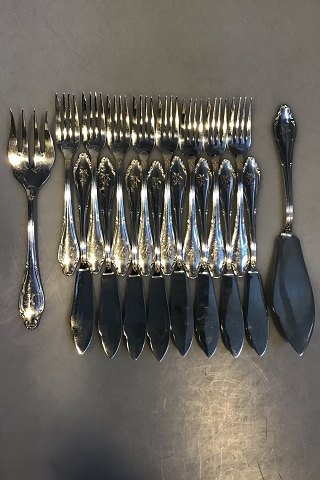 German Plated Fish Cutlery for 8 Pers incl Servingset  (18 pcs)