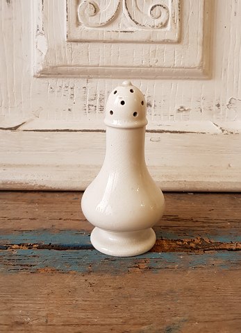 1800s cream colored faience salt shaker