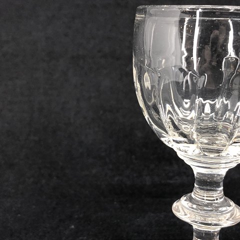 Blow molded crystal port wine glass

