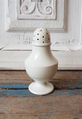 1800s cream colored faience salt shaker