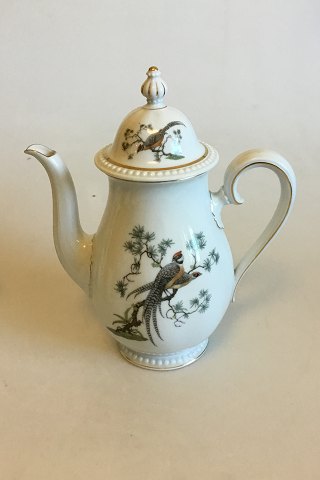 Rosenthal Bavaria kaffestel med påfugle Kaffekande