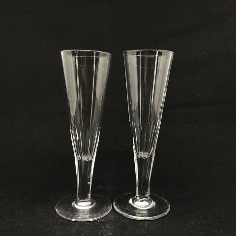 A pair of antique champagne flutes
