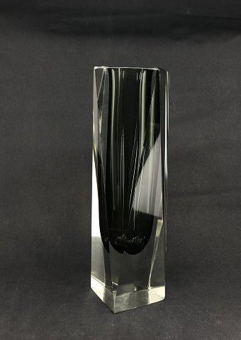 Tall grey Murano sommerso vase

