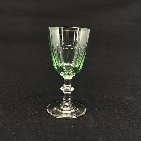 Lille grønt Christian d. 8 hvidvinsglas
