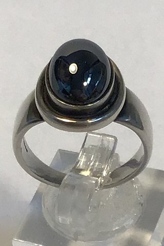Georg Jensen Sterling Silver Ring  No 46B Hematite