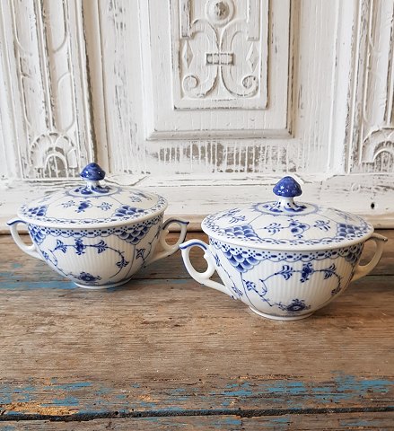 Royal Copenhagen Blue Fluted Boullion Cup with lid no. 764