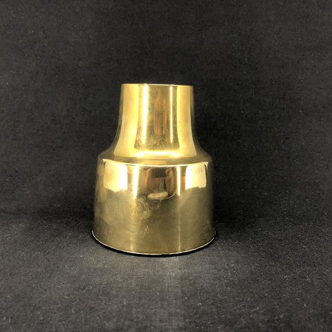 Large brass candlestick by Hans Bunde for Cohr
