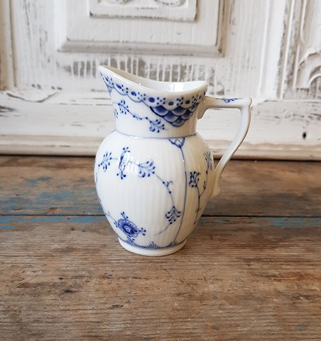 Royal Copenhagen Blue Fluted half lace cream jug no. 522