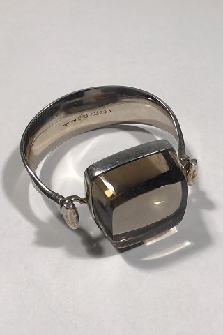 Georg Jensen Sterling Silver Rutile Quartz Arm Ring No 203 Torun