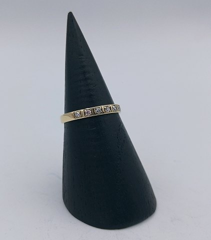 14k Guldring M. Brillanter, Str. 53