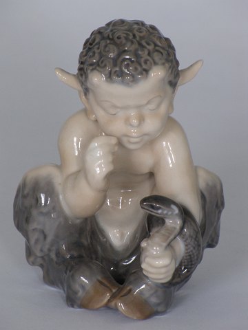 Faun with snake
Royal Copenhagen
Porcelain