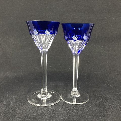 Blue röhmer liqueur glass
