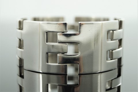 Hans Hansen; A design bracelet of sterling silver