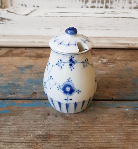 B&G Blue Traditional Hotel porcelain mustard jar no. 1089