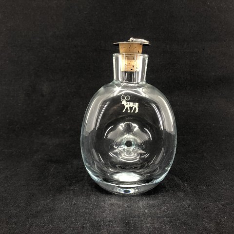 Holmegaard kluk flaske med Novo logo

