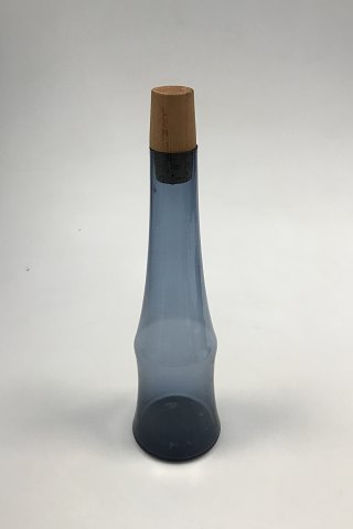 Kastrup Glasværk Opaline form Blå Karaffel med Prop