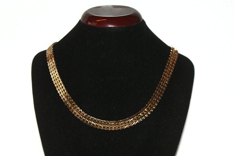 Herringbone Necklace, 14 Karat Gold