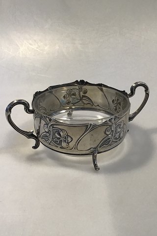 Silver Bowl with glas insert.